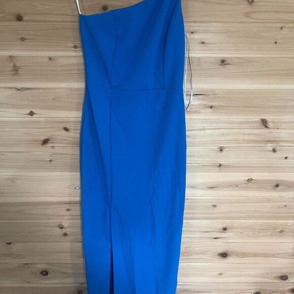 Lulus Blue One Shoulder Dress - Picture 1 of 5